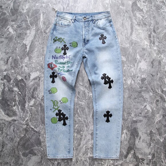 Acne Studios Other - Chrome Hearts Logo Blue Jeans